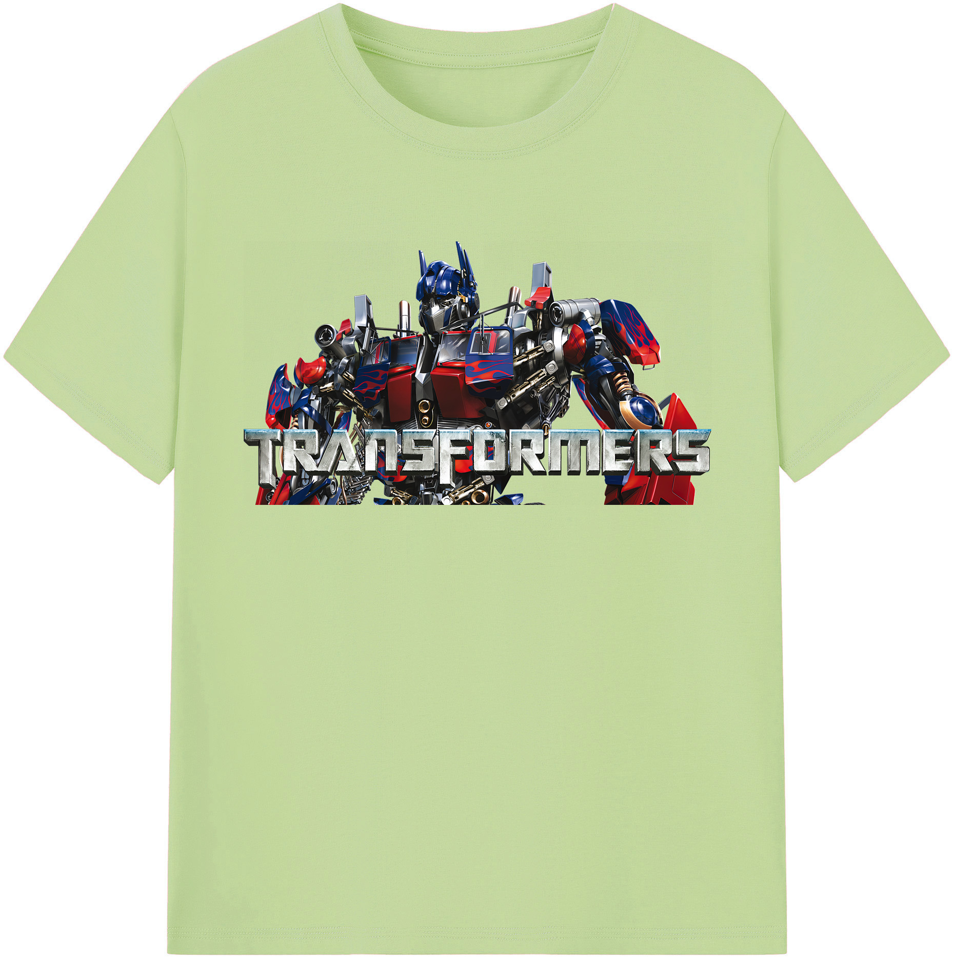 （画像用） Transformers トランスフォーマー 綿100％半袖Tシャツ（フロントプリント）
